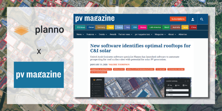 Planno featured in PV Magazine article highlighting rooftop solar software