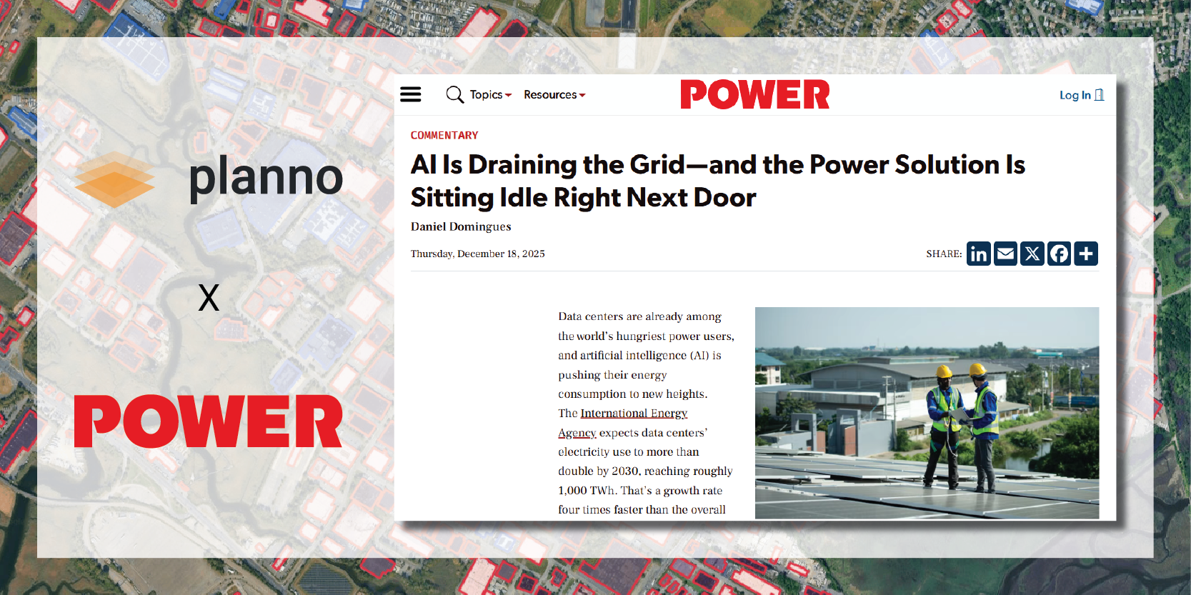 Planno Founder Daniel Domingues op-ed in POWER Magazine on AI grid demand and rooftop solar